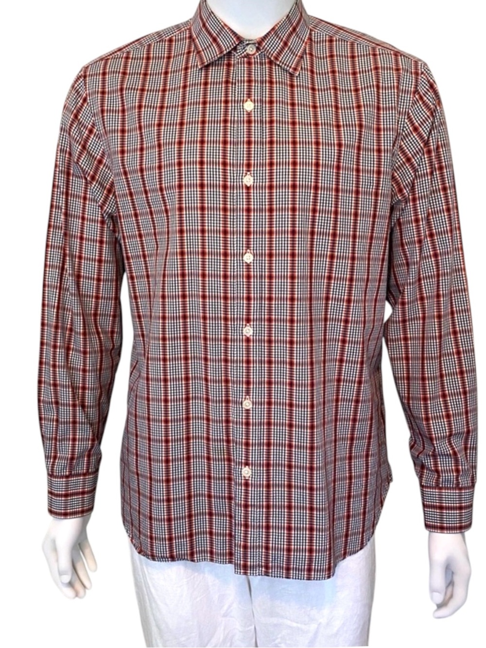 Michael Kors Plaid Button Up Shirt